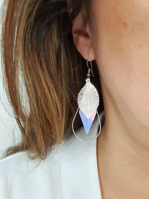 Boucles pendantes "Lumineuse"