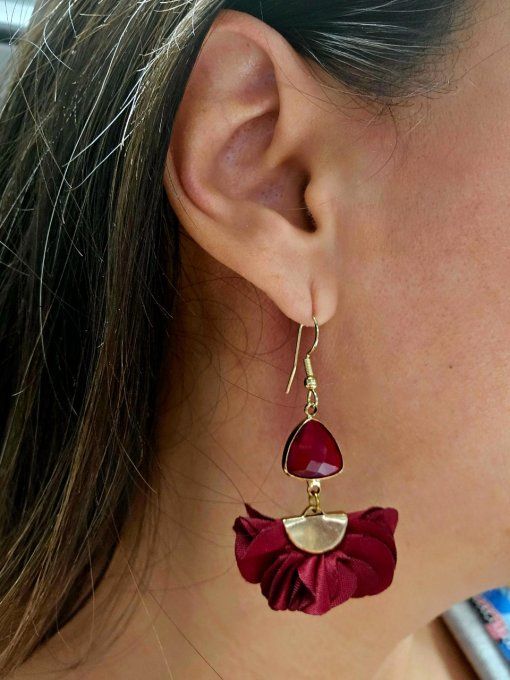 Boucles pendantes "Sweet flower"