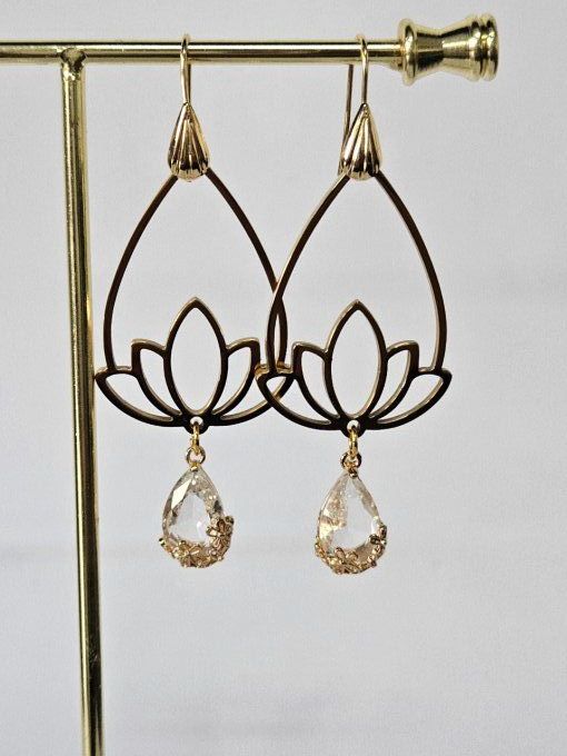 Boucles "Pétales de lotus"