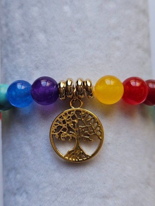 Bracelet 7 chakras "Equilibre et paix"