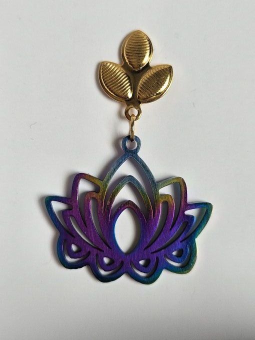 Boucles "Lotus bleu"