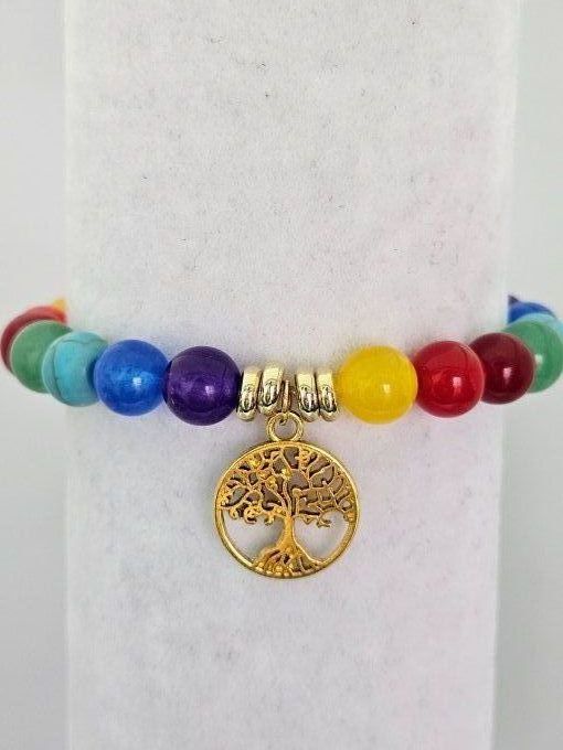 Bracelet 7 chakras "Equilibre et paix"